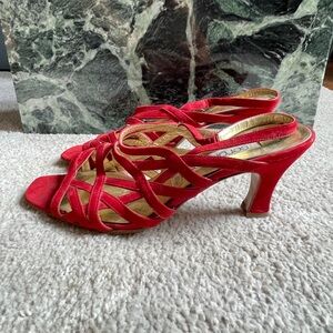 Vintage Sergio Rossi suede sandals